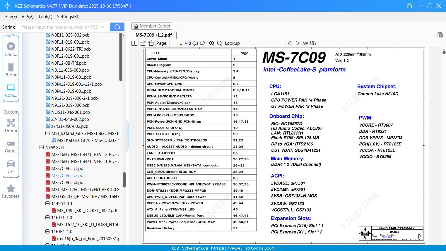 Laptop MSI MS-7C09 R1.2